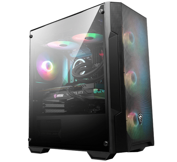 Case MSI mag forge M100A,MICRO ATX tower, panel acrilico, micro-ATX / mini-itx, 2X USB 2.0