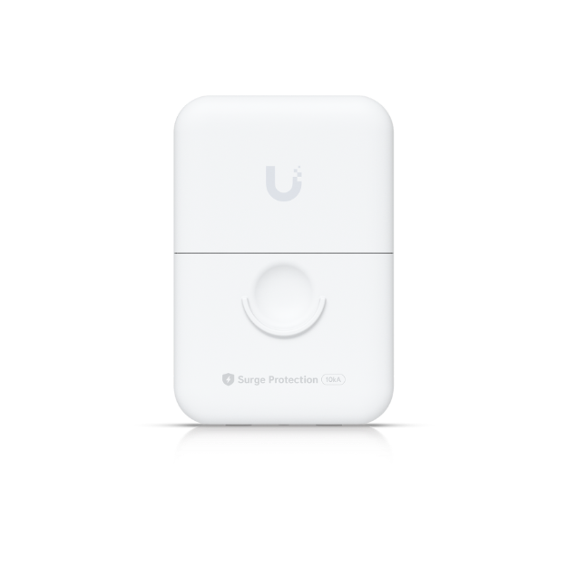 Protector de corriente Ubiquiti para ethernet gigabit, 1 entrada, 1 salida, compatible con