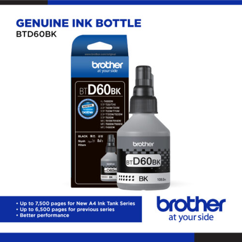 Botella de tinta Brother BTD60BK negro 108ML