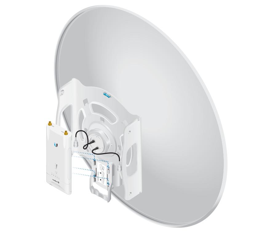 Antena Ubiquiti rocket airmax (plato) bridge outdoor 5.8GHZ 450+ MBPS, 30DBI (RD-5G30-LW)
