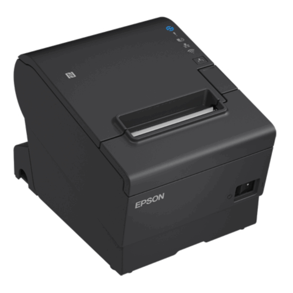 Impresora de recibo térmica Epson TM-T88VII, interfaz: usb, ethernet, fuente incluida