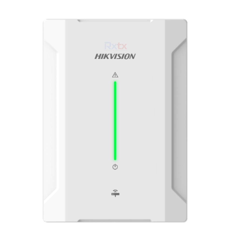 Receptor inalámbrico tri-x Hikvision, admite 32 detectores inalámbricos, 8 sirenas