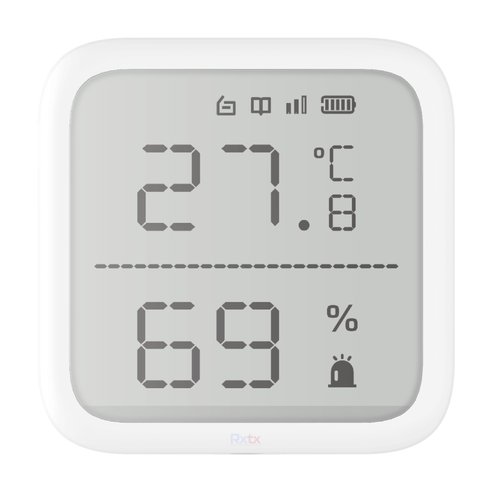 Detector de temperatura y humedad inalámbrico Hikvision, 2.7" de tamaño, uso en interior