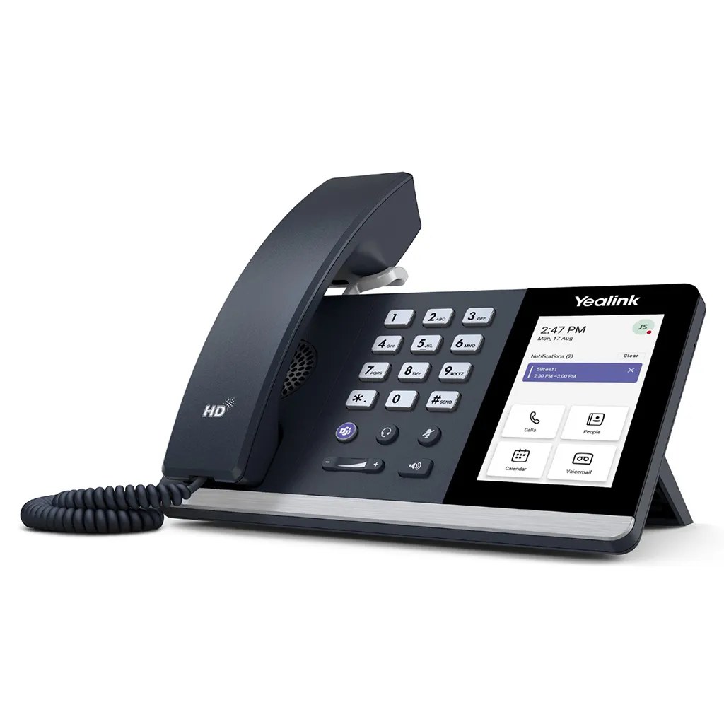 Teléfono IP yealink MP54 E2 teams, android 13, pantalla táctil de 4", audio HD, WIFI dual