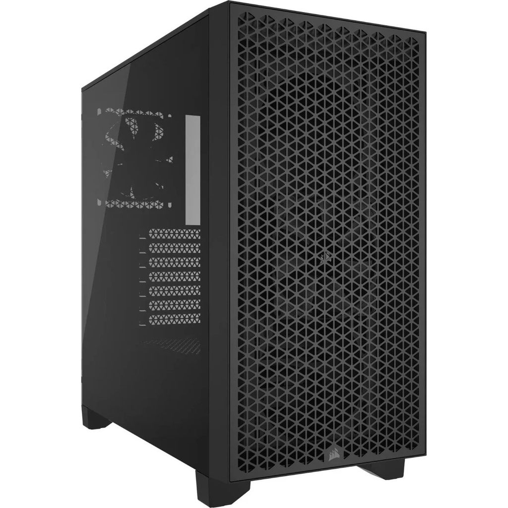 Case corsair 3000D airflow, mid tower, black, 7 expansion slot, 2X 2.5", 2X 3.5", tapa de