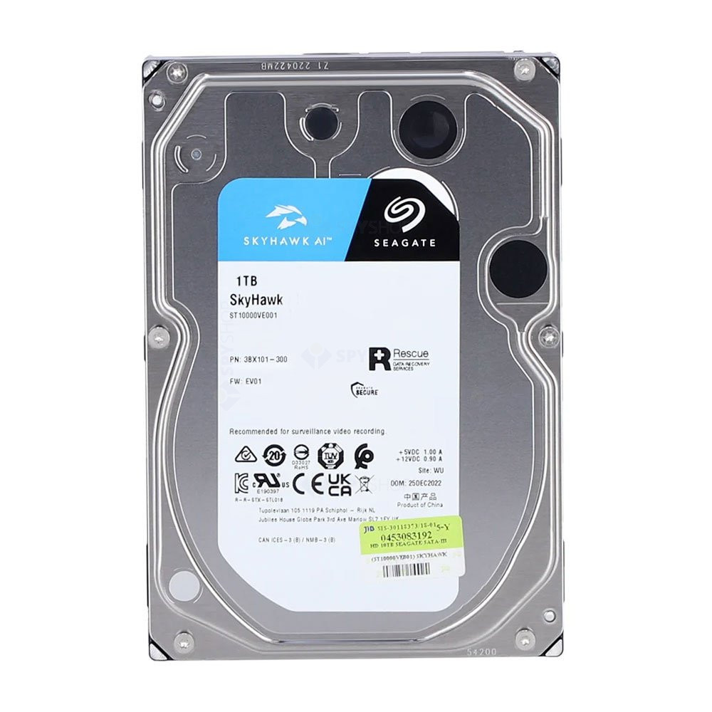Disco duro 1TB p/videovigilancia Seagate skyhawk 3.5" esata/ 5,400RPM/256MB
