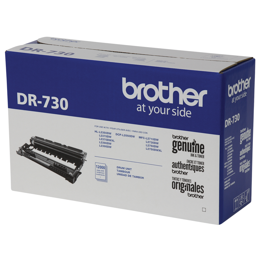 Tambor de imagen Brother negro DR730, 12,000 paginas, para impresora MFCL2710DW, DCPL2550DW