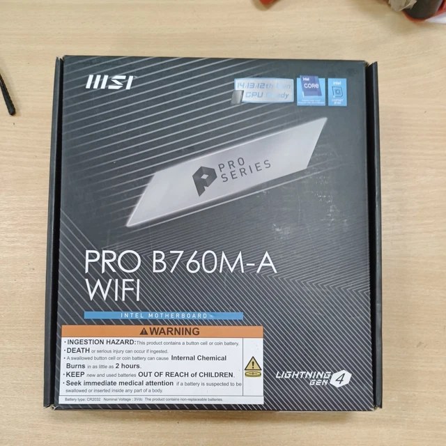 MB MSI pro B760M-p DDR4 lga 1700 Intel B760 SATA 6GB/s micro ATX