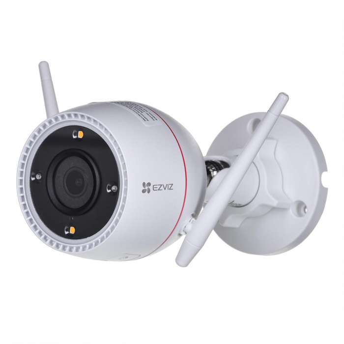 Cámara bullet exterior marca ezviz, modelo H3C, (soporta 512GB), 2K, detector de movimiento