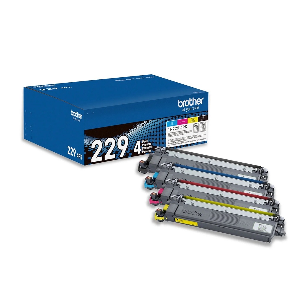 Tóner Brother yellow TN229Y, 1,200 paginas, para impresoras HL-L3220CDW, HL-L3280CDW