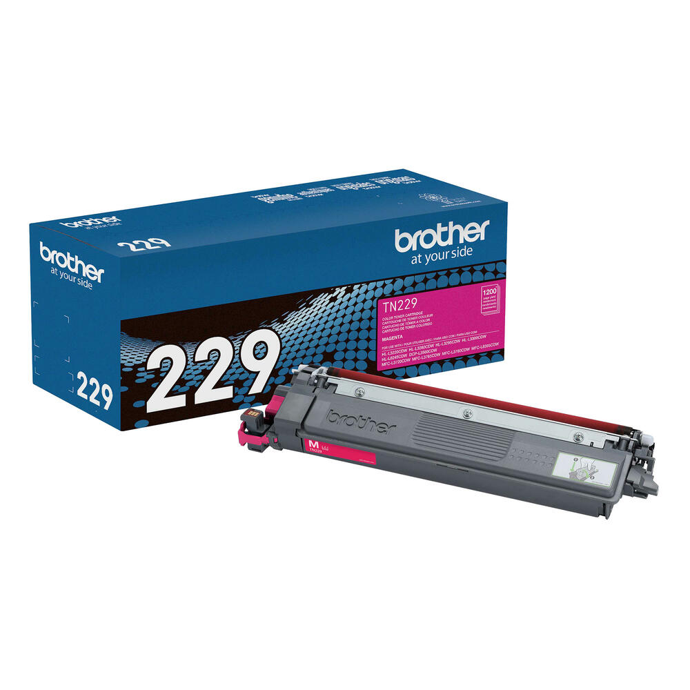 Tóner Brother magenta TN229M, 1,200 paginas, para impresoras HL-L3220CDW, HL-L3280CDW