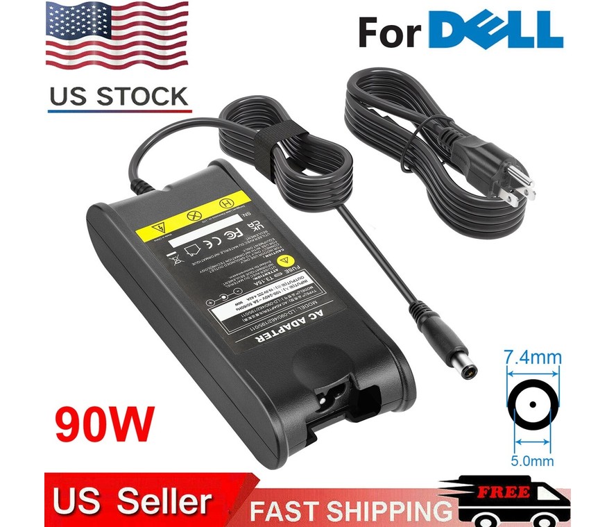 Cargador fuente para laptop Dell, plug ancho 19V 3.34A 65W