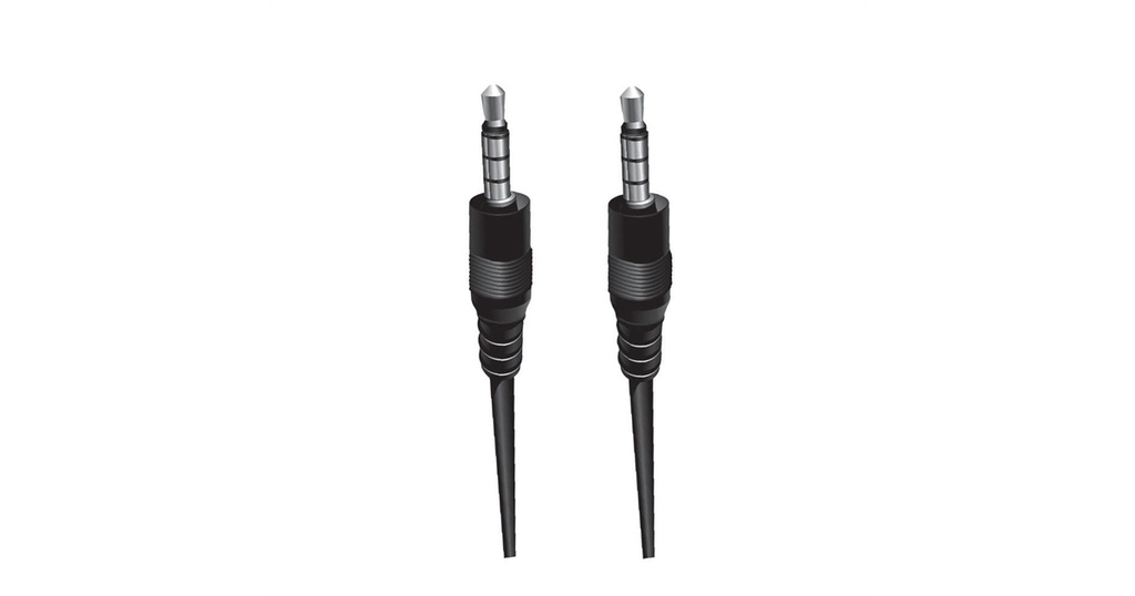 Cable audio Argom, 3 pies, negro