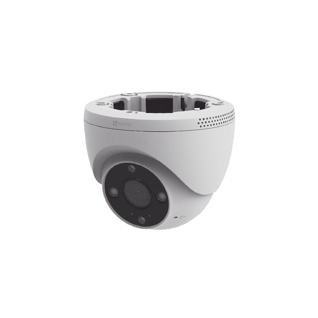 Cámara domo exterior marca ezviz, (soporta 512GB), 2K, detector de movimiento, comunicación