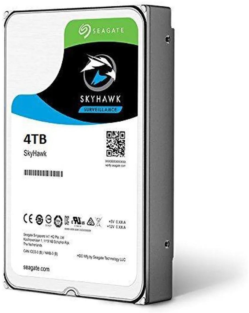 Disco duro 4TB p/videovigilancia skyhawk Seagate 3.5" SATA 6GB/s 5900RPM/256MB