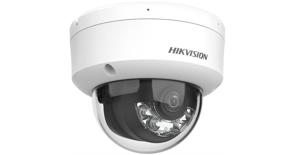 Cámara de vigilancia Hikvision smart hybrid light, ip, domo, network, 4MP, microfono, IP67