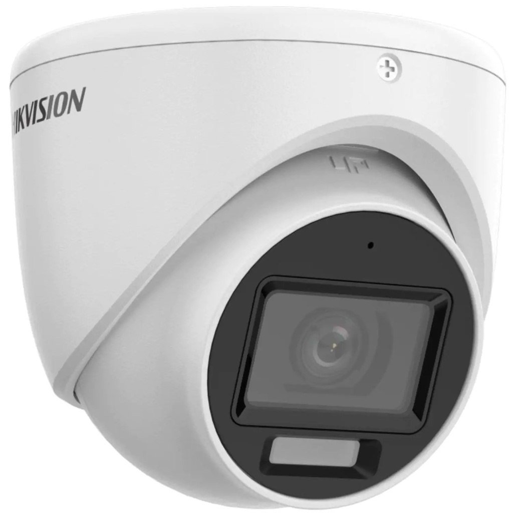 Cámara de vigilancia Hikvision, analoga, smart hybrid light, domo, 2MP, torreta fija, (1920