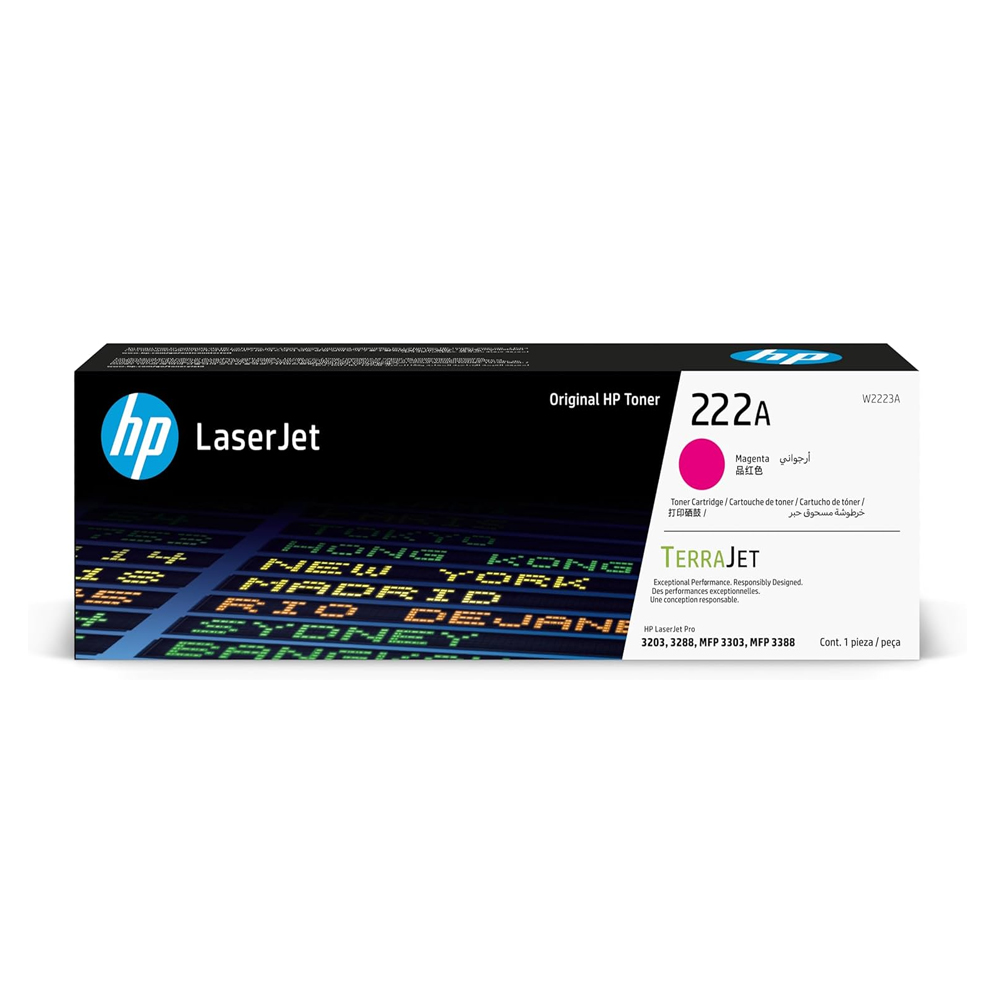 Tóner HP 222A W2223A magenta 1,200 páginas