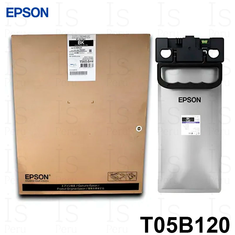 Bolsa de tinta Epson T05B black, compatible WF-C878R con Epson