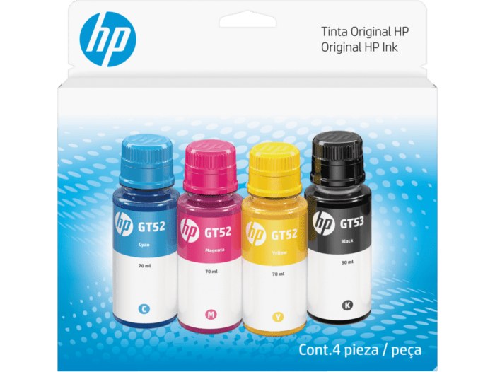 Botella de tinta HP combo GT53 + GT52 juego completo