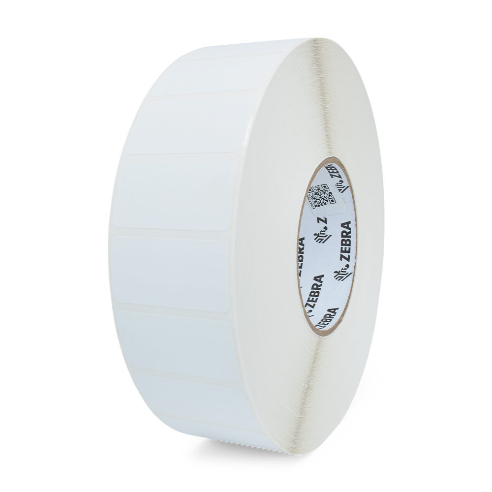 Rollo de papel label zebra z-perform 2000T, 2" x 1", 3" core, 8" od, transferencia térmica