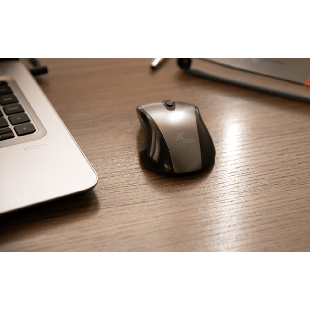 Mouse Xtech gaming wireless, 1600DPI, 4 botones, gris, XTM-310GY