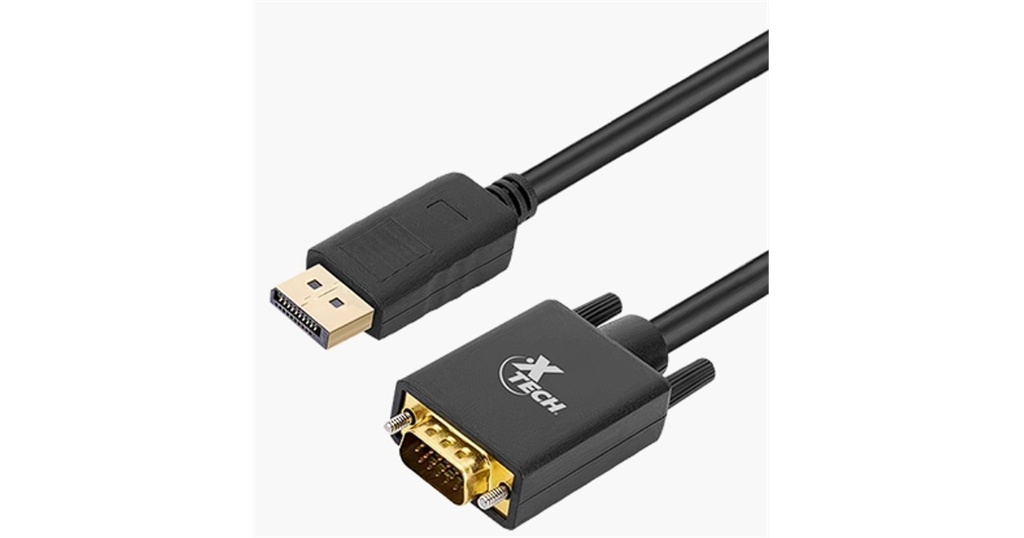 Adaptador de Xtech displayport macho a VGA macho (XTC-377)