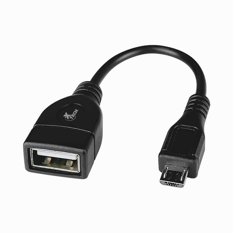 Cable Xtech micro USB a USB-a hembra, para celulares y tabletas (XTC-368)