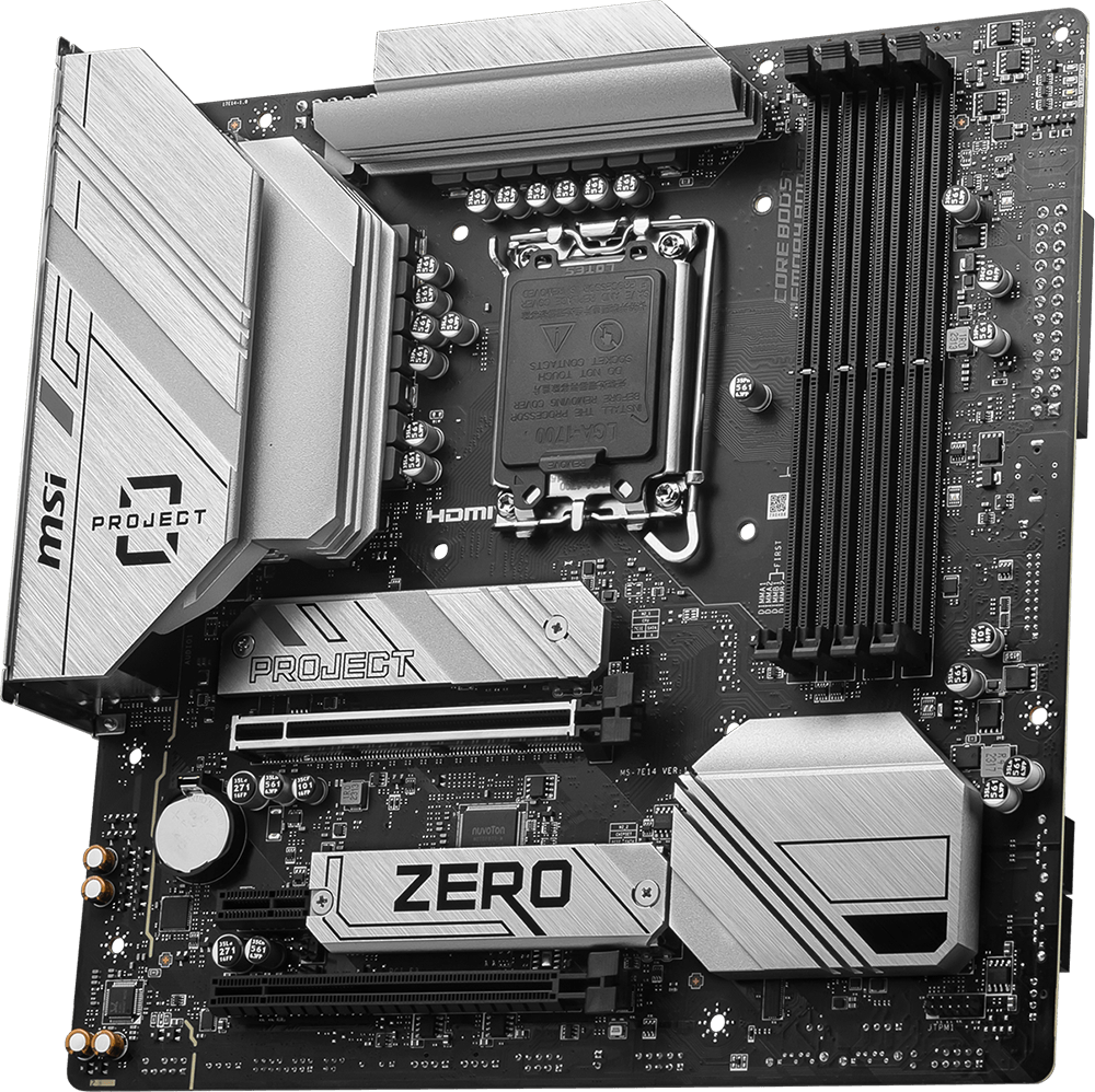 MB MSI B760M project zero lga, DDR5, Intel, SATA 6GBPS, B760M micro ATX