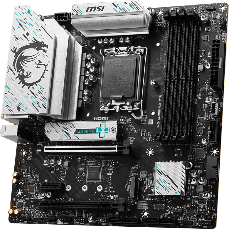 MB MSI B760M gaming plus wifi, DDR5 lga 1700, Intel, micro ATX
