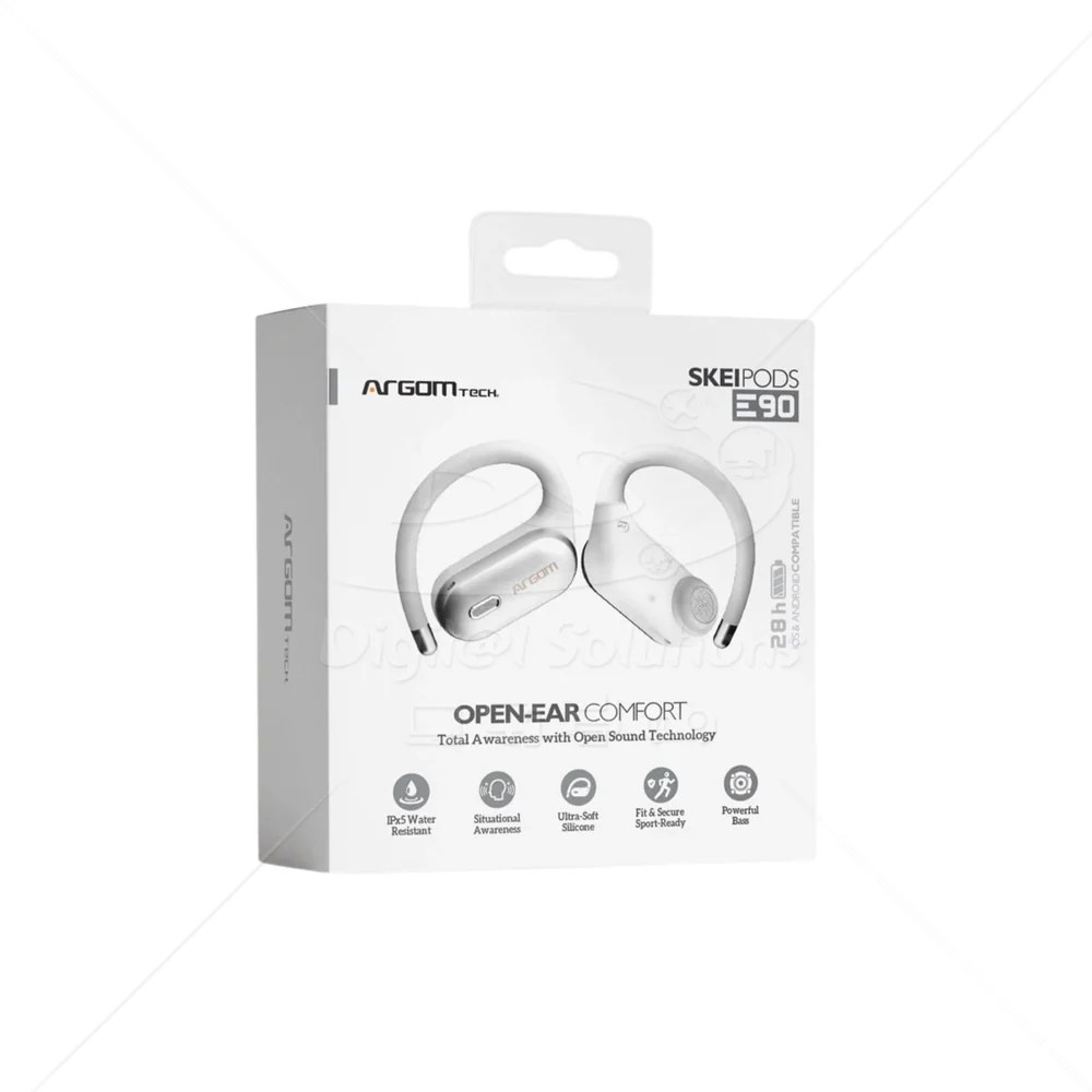 Audífono Argom skeipods E90, auriculares estéreo inalámbricos,con cancelacion de ruido, BT