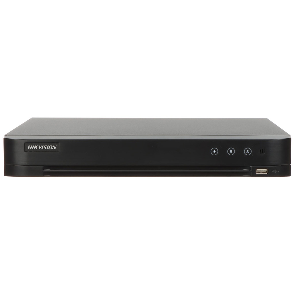 DVR Hikvision acusense 8 canales, H.265 pro+, 5MP, 1080P @ 15 FPS, 8 CH IP canales, 1 HDD