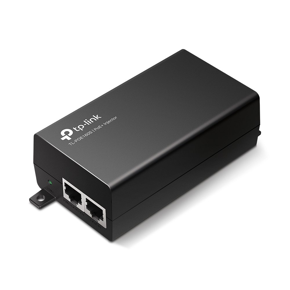 Inyector POE TP-Link omada TL-POE160S, 2 puertos gigabit, ieee 802.3AF, 30W (max