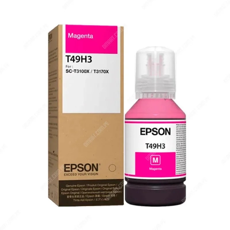 Botella de tinta Epson T49H magenta 140ML T49H300 para impresora SCT3170X