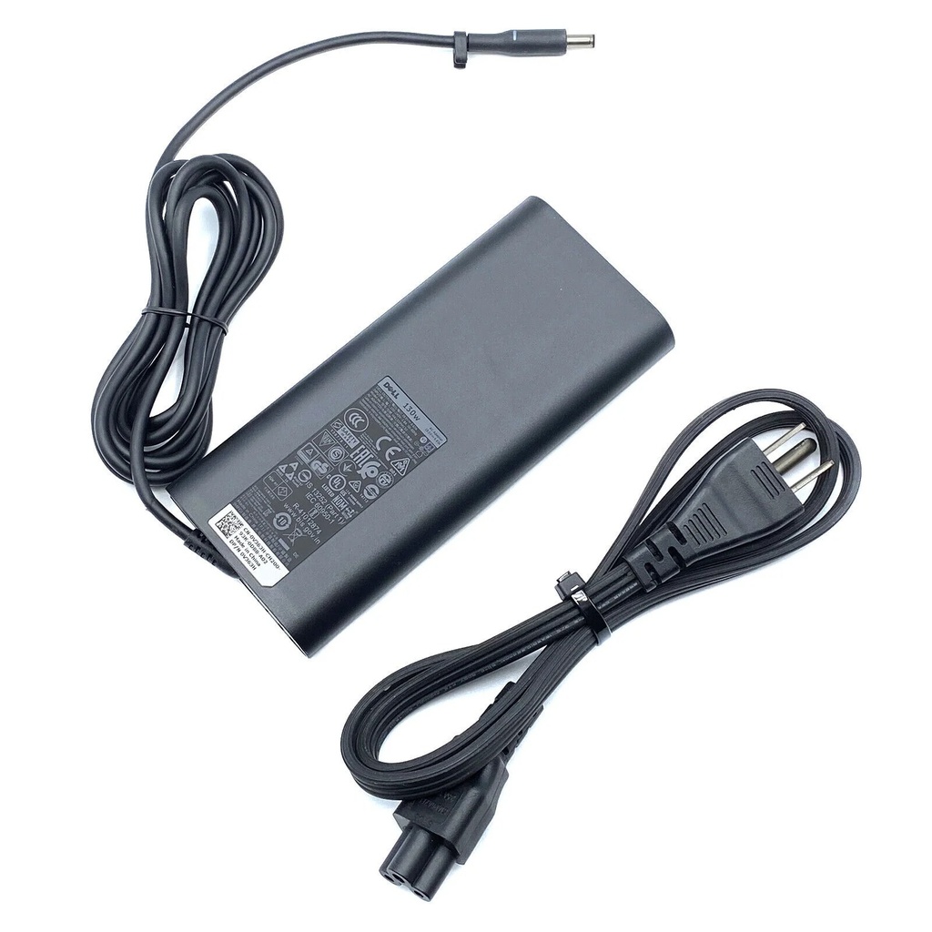 Cargador fuente para laptop Dell, plug fino 19.5V 6.67A 130W