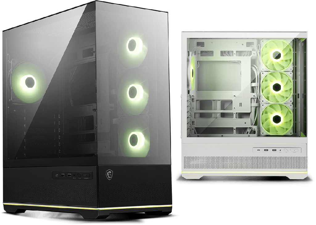Case MSI mag pano 110R PZ blanco, ATX / micro-ATX / mini-TX, 2X USB 5GBS type-a, 1X USB