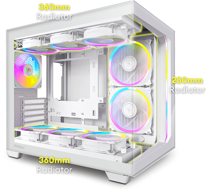 Case gaming Antec C5 ARGB constellation series mid-tower