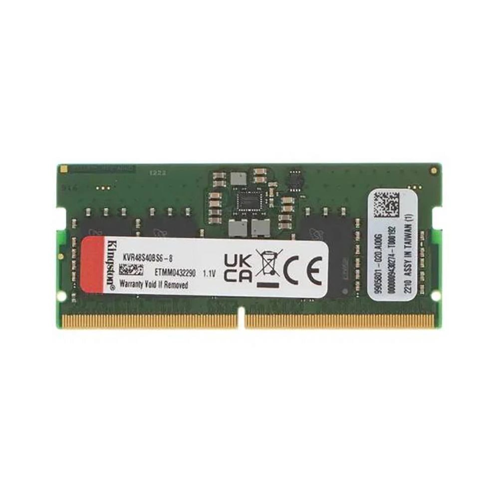 Memoria 8GB (1X8GB) Kingston, p/laptops, DDR5, 5600MT/S, CL46 1RX16 1.1V 262-pin 16GBIT