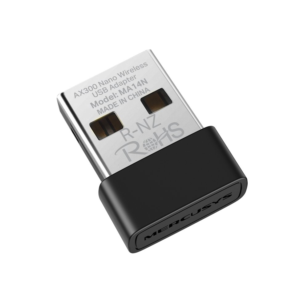 Adaptador inalámbrico TP-Link mercusys MA14N USB 2.0 nano AX300 (wi-fi 6) con mu-mimo