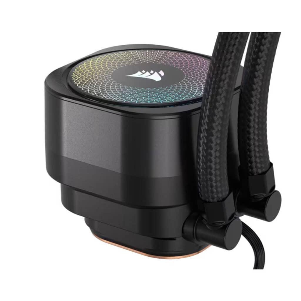 Abanico para CPU corsair, nautilus 240 RS ARGB (liquid cooling) 240MM negro, 2X 120MM fan