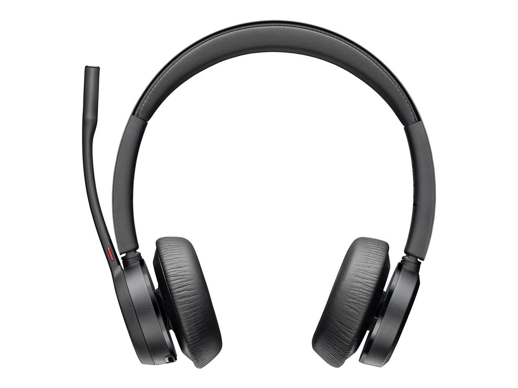 Audífono con micrófono poly voyager 4320 teams, inalámbrico binaural, bluetooth 5.1 + USB-c
