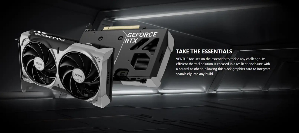 Tarjeta de vídeo MSI geforce RTX 5050 8G ventus 2X oc, PCI express gen 5, 2617 MHZ, 20 GBPS