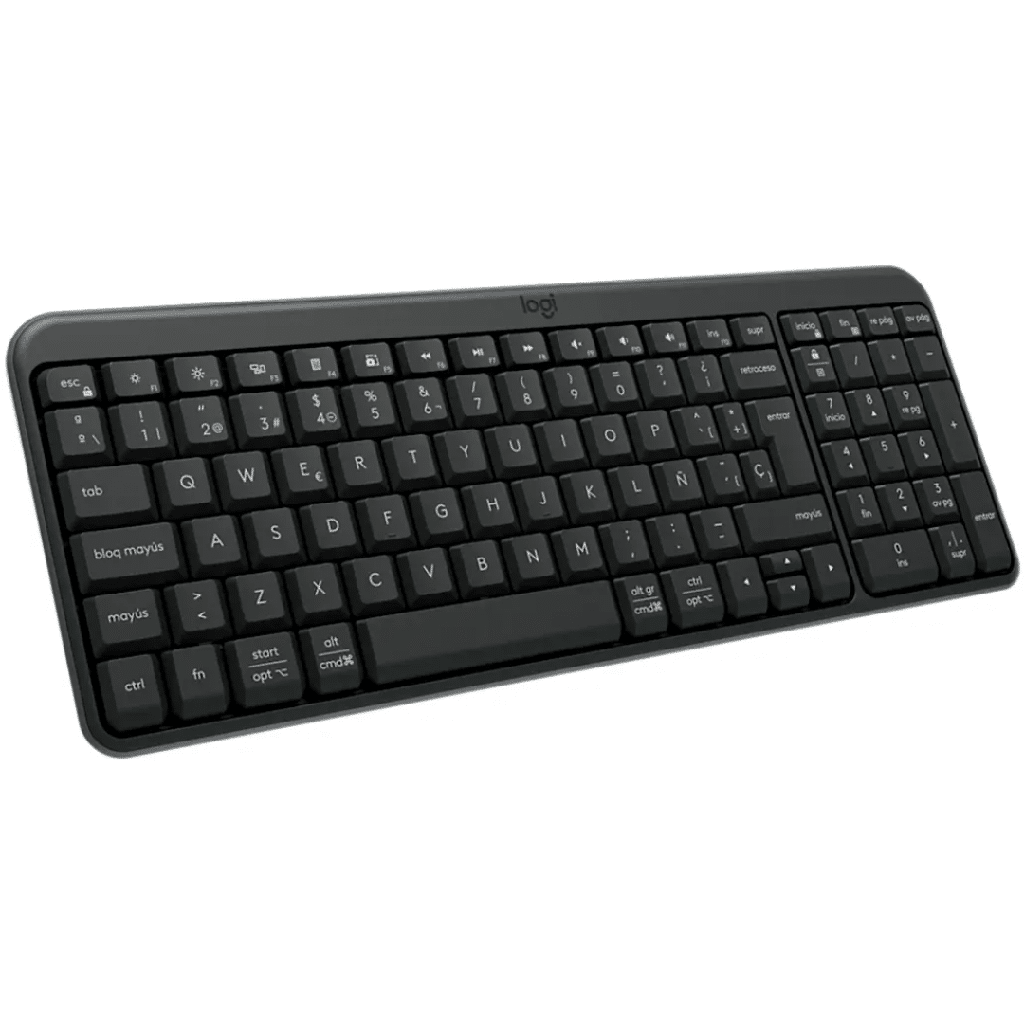 Teclado Logitech K250 compact bluetooth wireless, español, diseño compacto con seccion