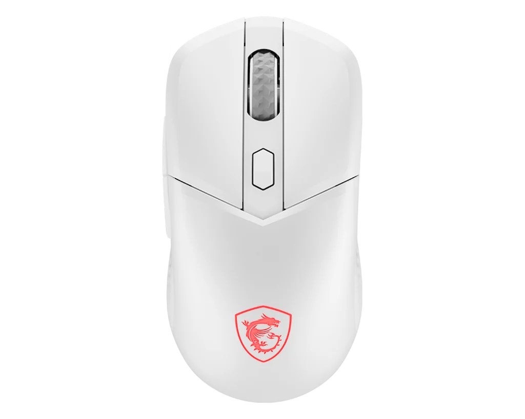 Mouse MSI versa 300 w white, wireless 2.4 GHZ, USB 2.0 (usb-c to a), bluetooth 5.3, sensor