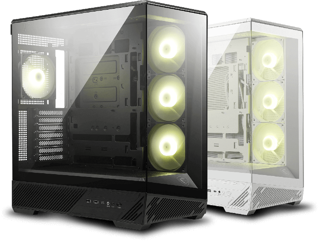 Case MSI mag pano 130R PZ, mid-tower, glass, ATX / micro-ATX / mini-itx, 2 x USB 5GBPS