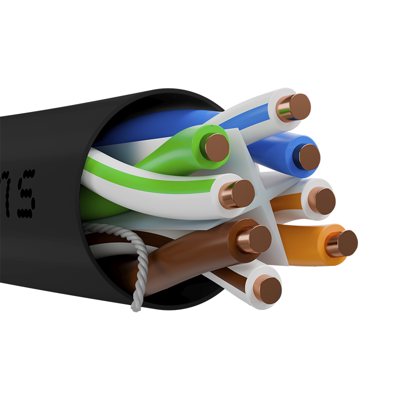 Rollo de cable foil UTP (F/utp) Nexxt, CAT6, 1000 pies, para exterior, con revestimiento