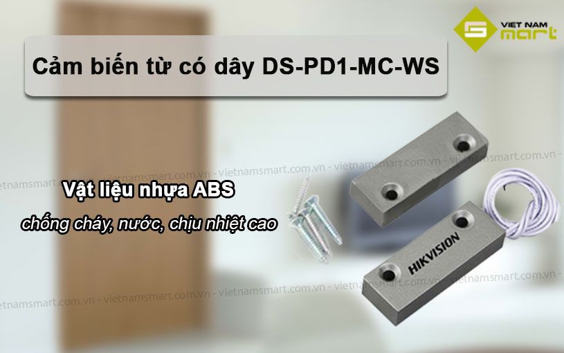 Contacto magnético Hikvision para puertas y ventanas, uso en interior, dimensiones: 50 MM x