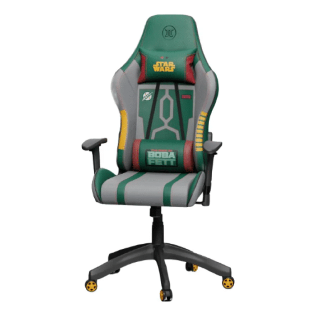 Silla gaming primus thronos boba fett, espaldar alto ajustable, reposo de brazos, espalda y