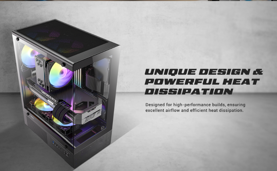Case gaming Antec VCX300 ARGB mid-tower