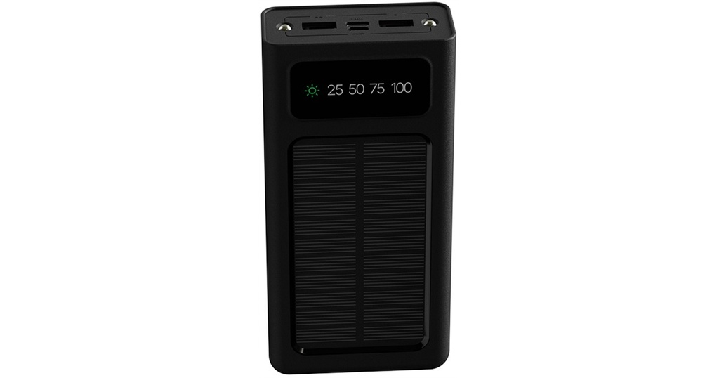 Cargador móvil (power bank) Xtech con panel solar y cables integrados (1X USB micro
